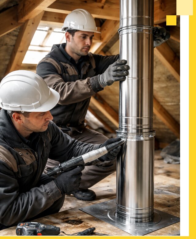 Монтаж дымоходов для каминов в Приморско-Ахтарске с гарантией качества