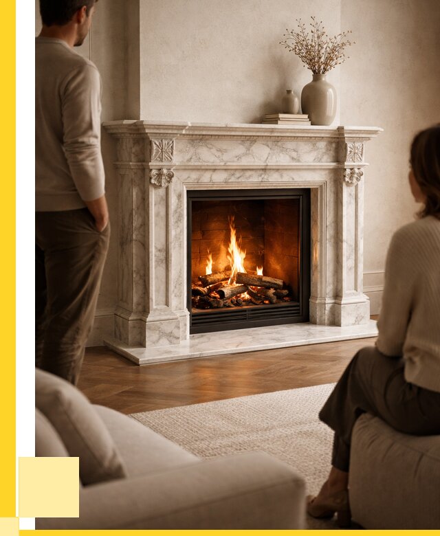 Мраморные камины под ключ в Приморско-Ахтарске от 253450 р. | ЭриданПрр