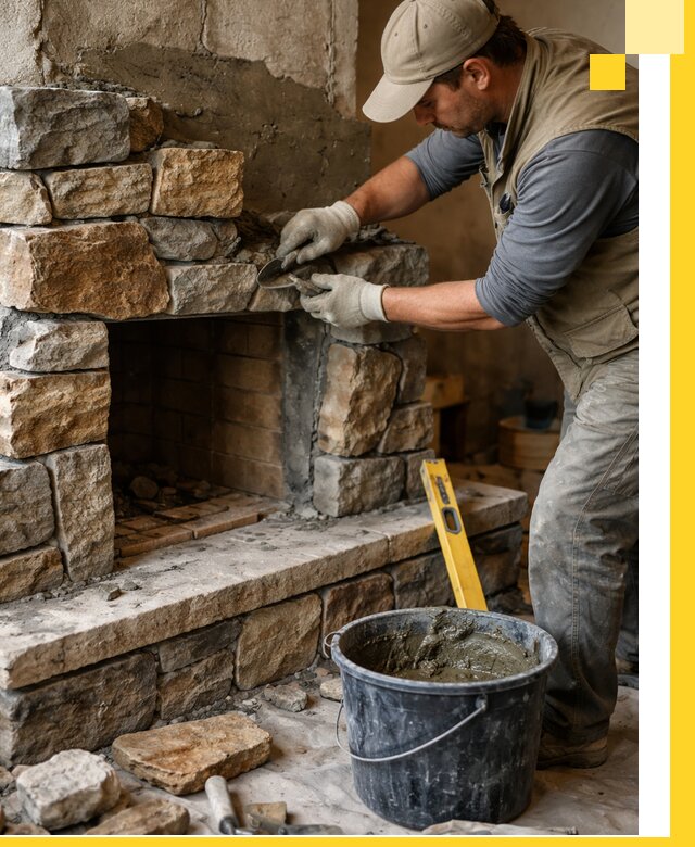 Изготовление и установка каменных каминов под ключ в Приморско-Ахтарске