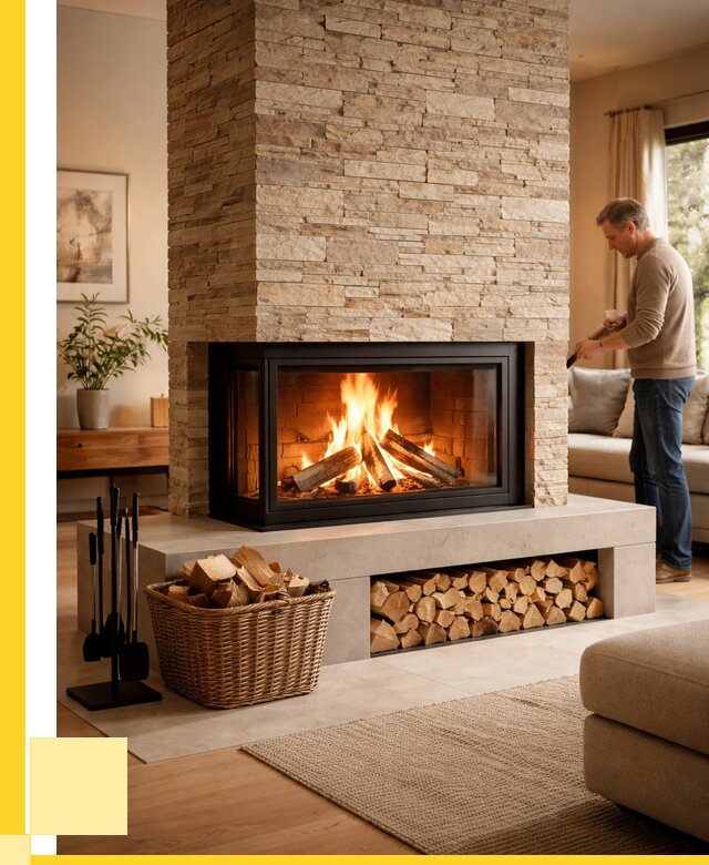 Дровяной камин под ключ в Приморско-Ахтарске от 202760 р. | ЭриданПрр