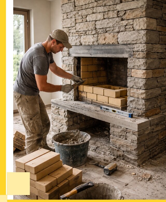 Кладка каминов и камина в Приморско-Ахтарске от 25345 р. ЭриданПрр