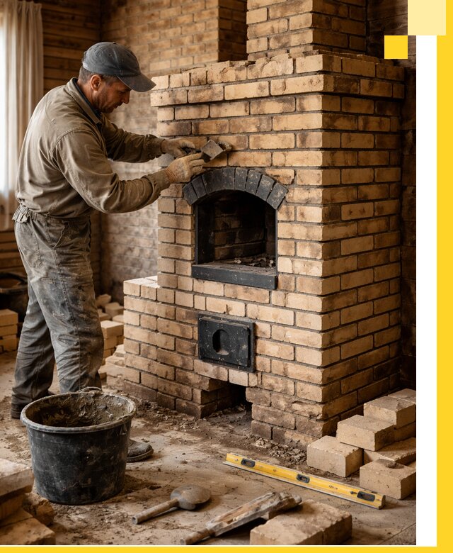 Кирпичные печи под ключ в Приморско-Ахтарске: проектирование и кладка