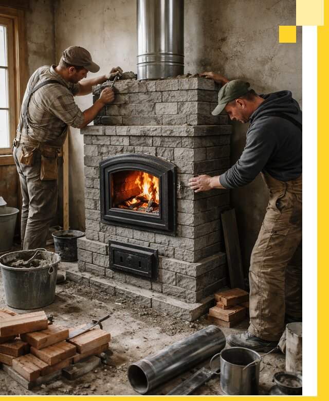 Производство, поставка и монтаж дровяных печей в Приморско-Ахтарске