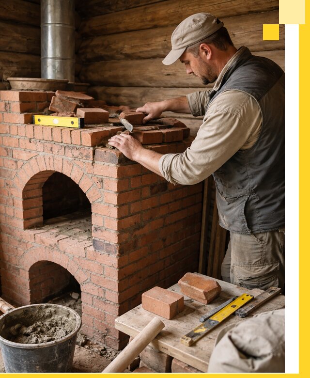 Изготовление и установка русских печей в Приморско-Ахтарске под ключ