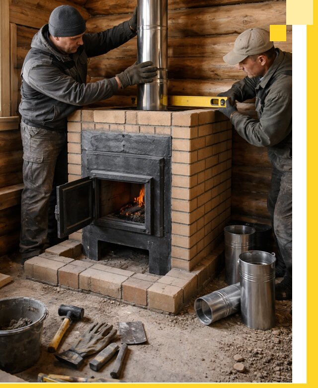 Проектирование, изготовление и установка банных печей в Приморско-Ахтарске