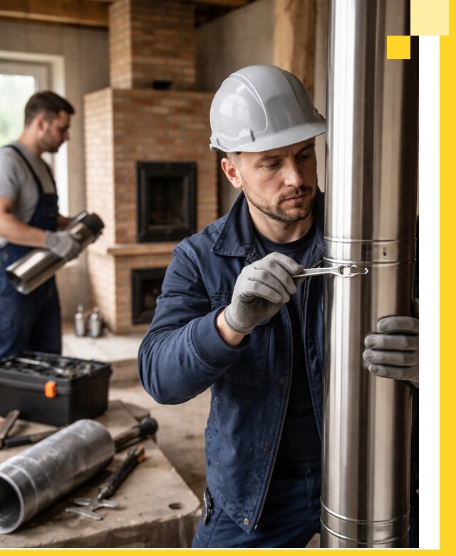 Профессиональный монтаж дымоходов для печей в Приморско-Ахтарске