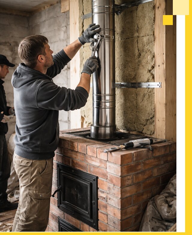 Изготовление и монтаж печей и дымоходов под ключ в Приморско-Ахтарске