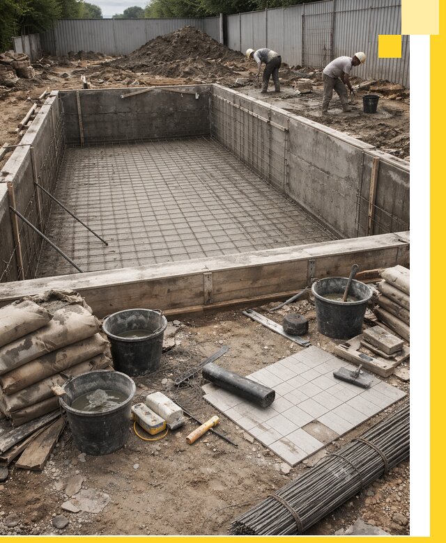 Строительство бассейнов под ключ в Приморско-Ахтарске, дизайн и монтаж