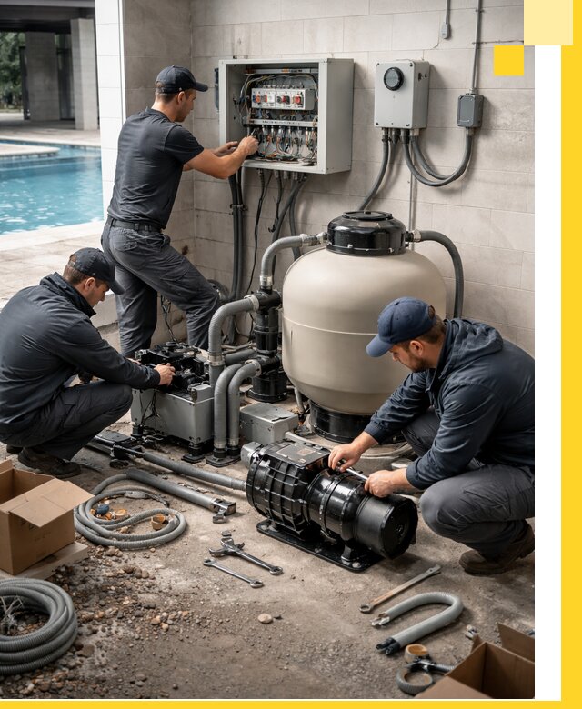 Профессиональный монтаж оборудования для бассейнов в Приморско-Ахтарске