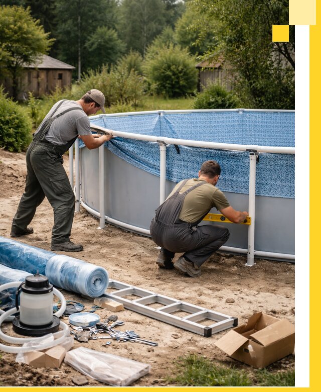 Установка и монтаж каркасных бассейнов в Приморско-Ахтарске под ключ