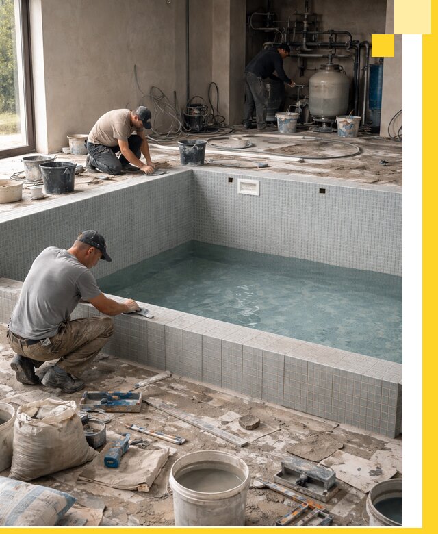 Строительство и монтаж бассейнов в помещении в Приморско-Ахтарске