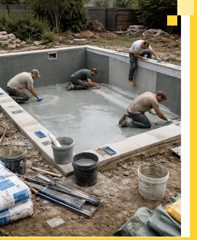 Изготовление и монтаж чаши бассейна под ключ в Приморско-Ахтарске