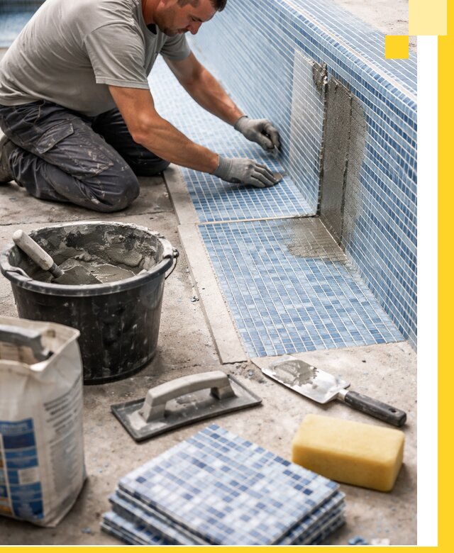 Укладка и ремонт мозаики для бассейнов под ключ в Приморско-Ахтарске