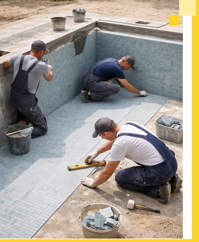 Укладка и установка плитки для бассейнов под ключ в Приморско-Ахтарске