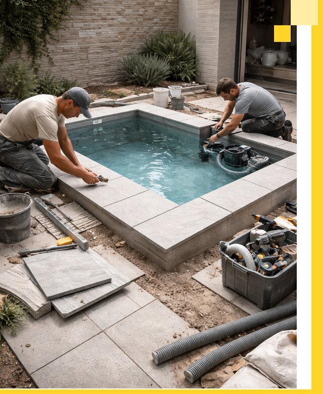 Мини бассейны под ключ в Приморско-Ахтарске, дизайн и установка