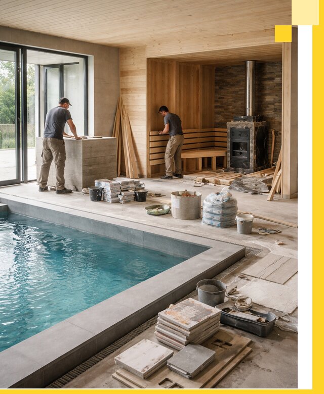 Проектирование и строительство бань с бассейном в Приморско-Ахтарске