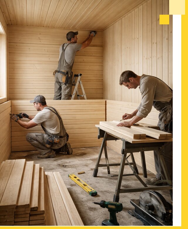 Обшивка саун в Приморско-Ахтарске из натуральной древесины под ключ