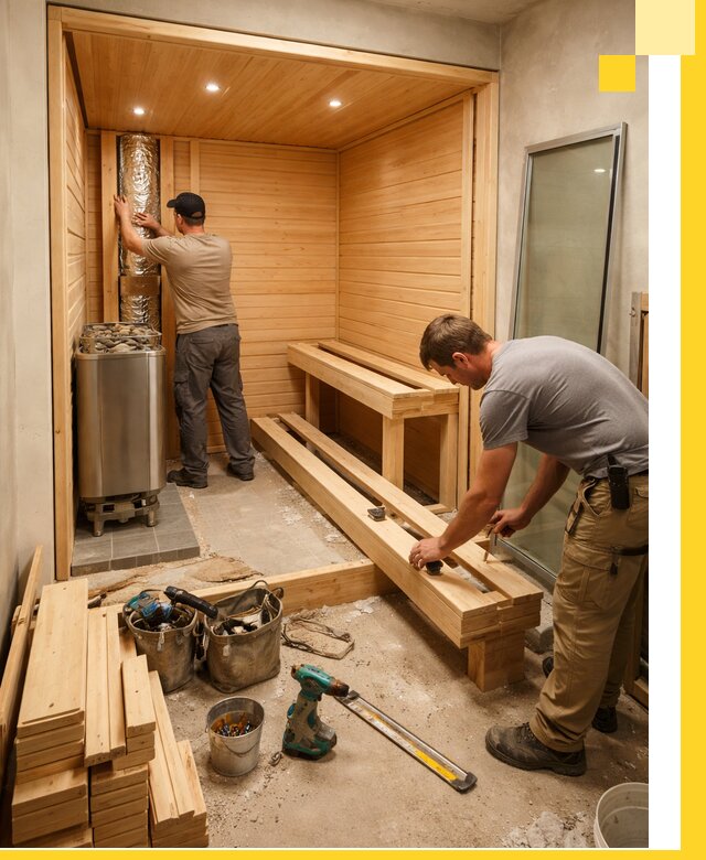 Проектирование и установка домашних саун под ключ в Приморско-Ахтарске