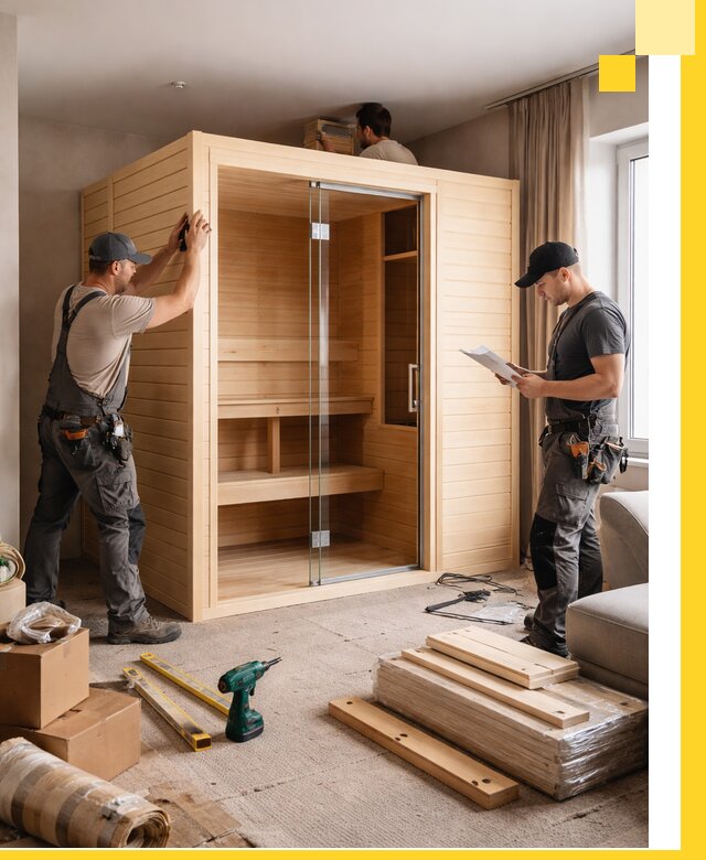 Установка и благоустройство саун в квартире в Приморско-Ахтарске