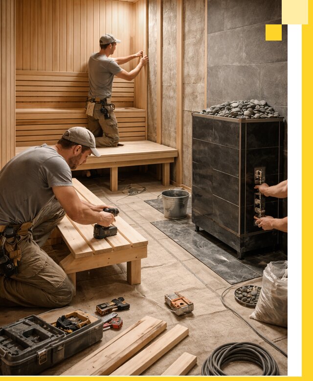 Дизайн и строительство интерьерных саун под ключ в Приморско-Ахтарске
