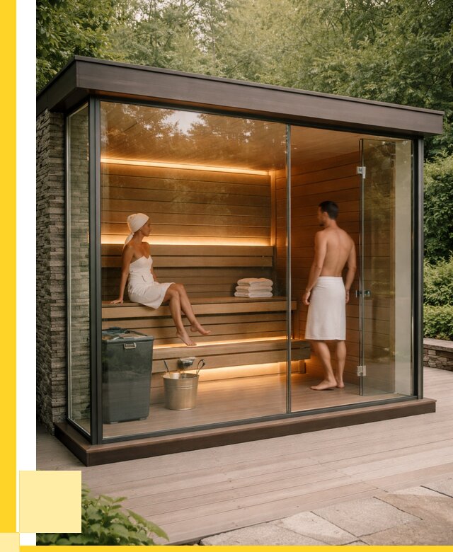 Сауна стеклянная и двери для сауны в Приморско-Ахтарске от 253450 р. | ЭриданПрр