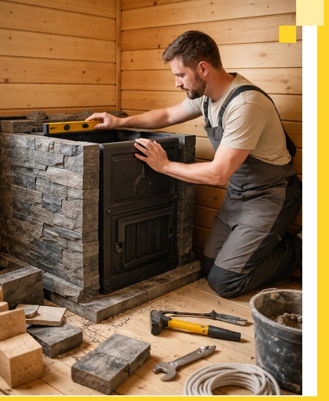 Производство и установка печей для саун под ключ в Приморско-Ахтарске