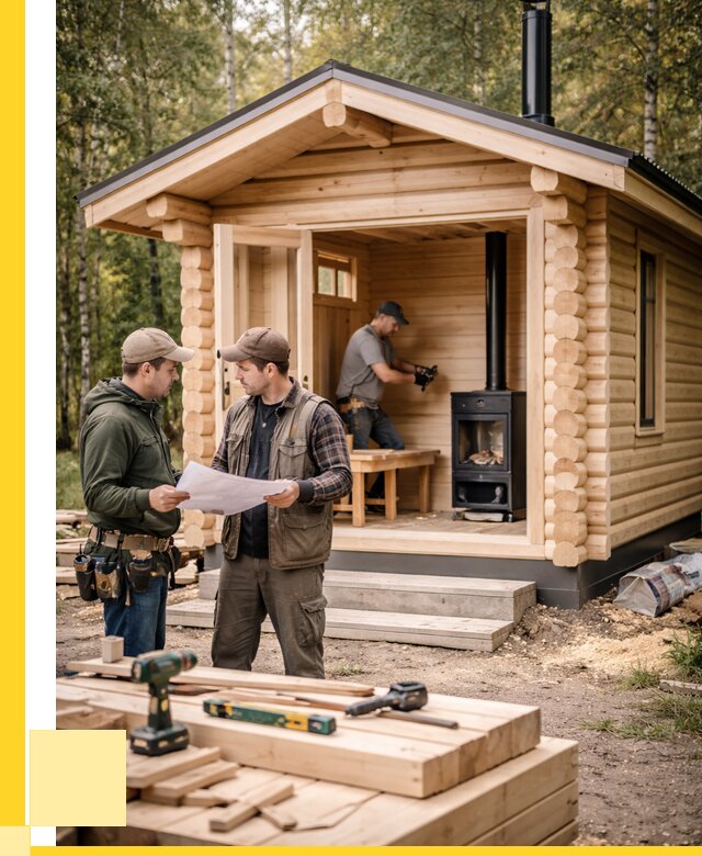 Монтаж бань под ключ в Приморско-Ахтарске — от 202760 р. | ЭриданПрр