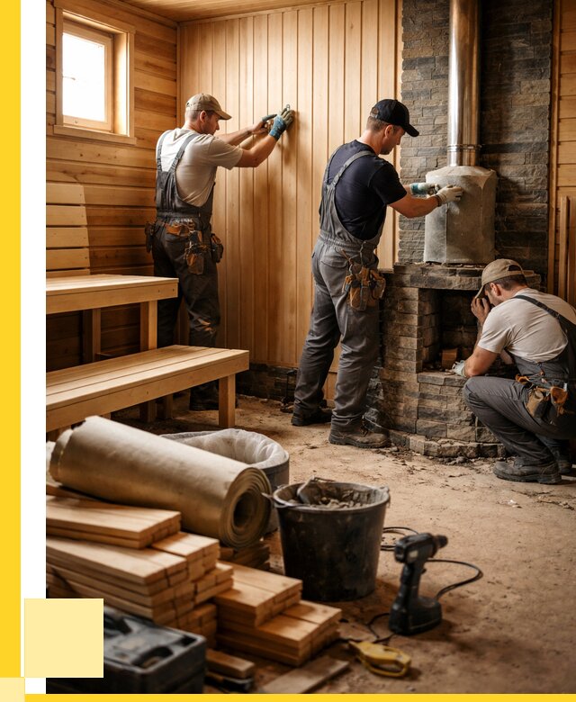 Ремонт бань под ключ в Приморско-Ахтарске от 45621 р. | ЭриданПрр