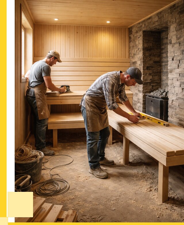 Отделка бани в Приморско-Ахтарске: внутренняя отделка от 3041 р. | ЭриданПрр