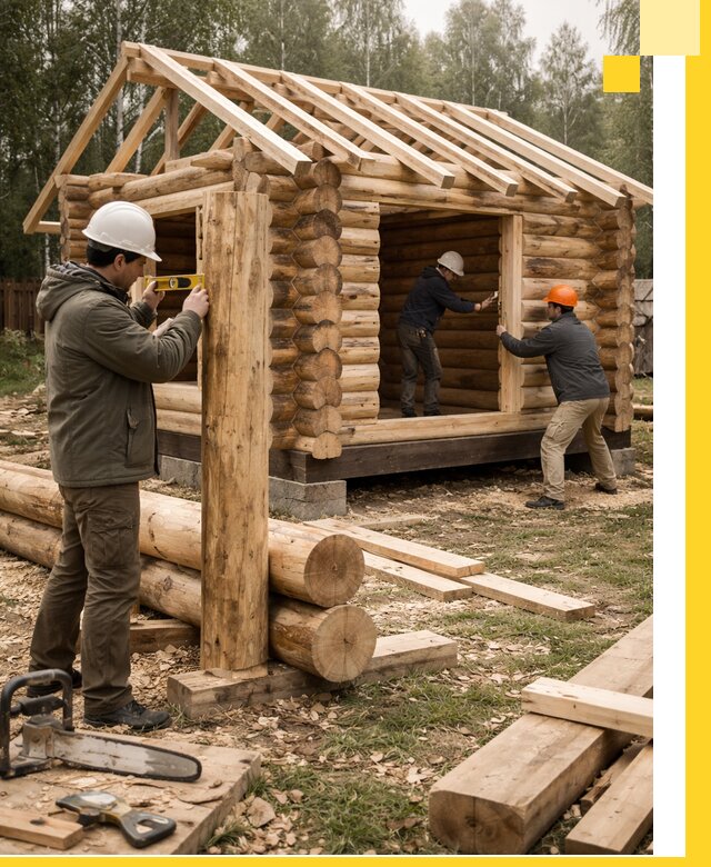 Строительство бань для дачи под ключ в Приморско-Ахтарске с доставкой и монтажом