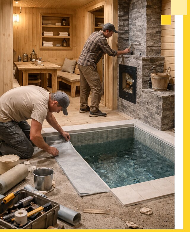 Строительство бань с комнатой отдыха под ключ в Приморско-Ахтарске