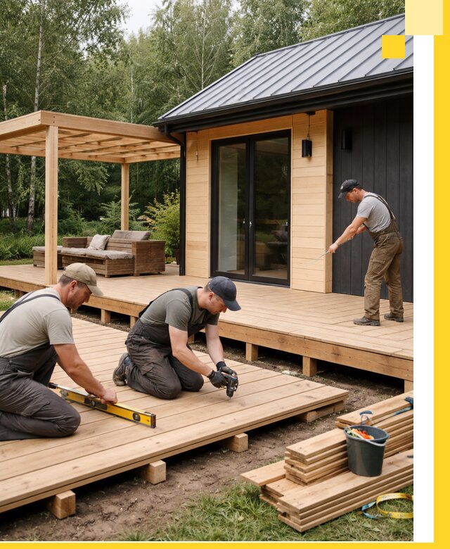 Строительство бань с террасой и бассейном под ключ в Приморско-Ахтарске