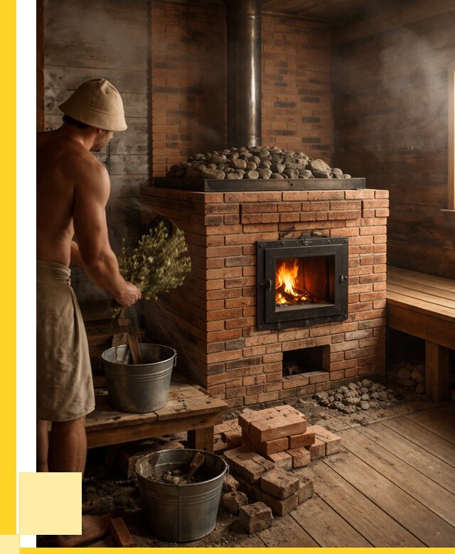 Кирпичные банные печи в Приморско-Ахтарске от 91242 р. | ЭриданПрр