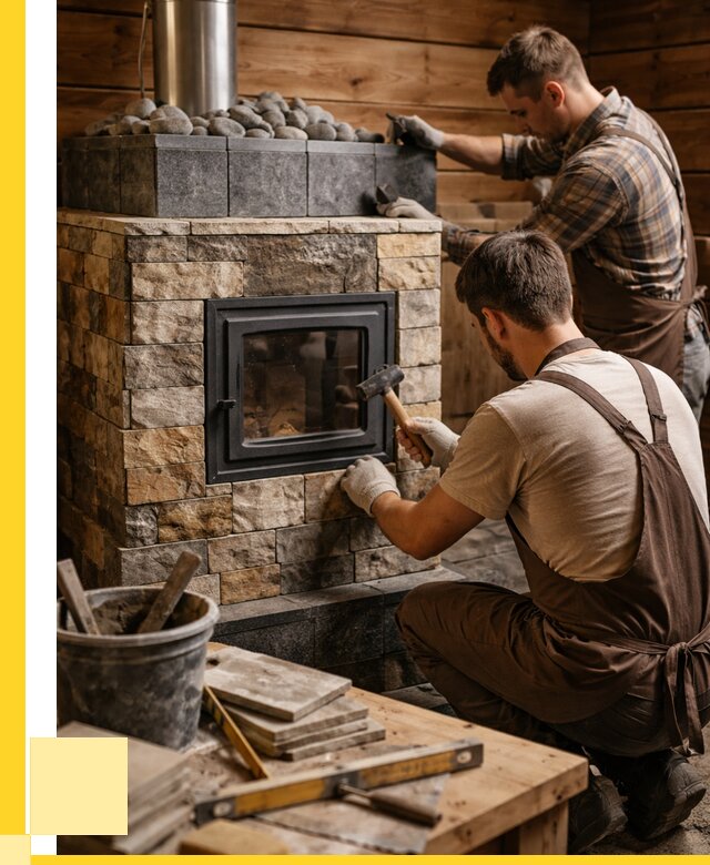 Облицовка банной печи в Приморско-Ахтарске от 15207 р. | ЭриданПрр