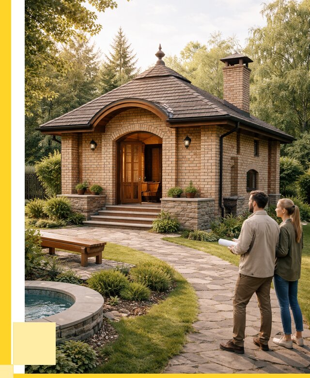 Проект кирпичной бани в Приморско-Ахтарске от 30414 р. | ЭриданПрр