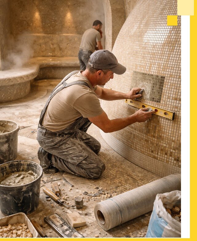 Хамам под ключ в Приморско-Ахтарске: проектирование, строительство, отделка