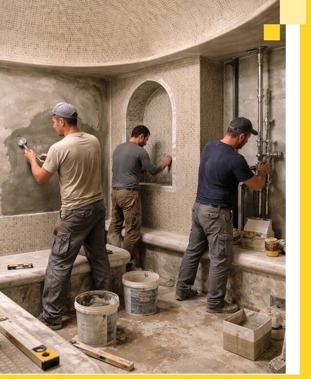 Профессиональный монтаж хамамов под ключ в Приморско-Ахтарске с гарантией