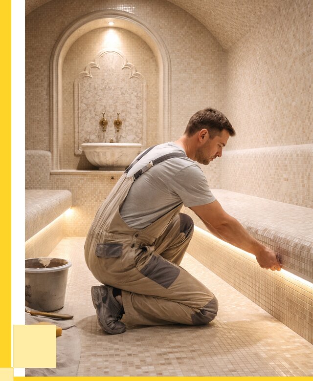 Отделка хамамов под ключ в Приморско-Ахтарске от 5576 р. | ЭриданПрр