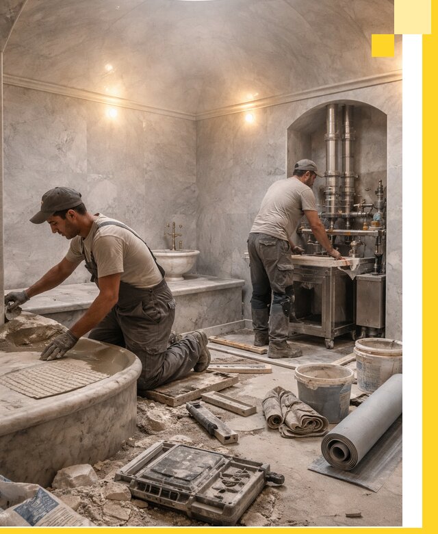 Строительство турецких бань хаммам под ключ в Приморско-Ахтарске