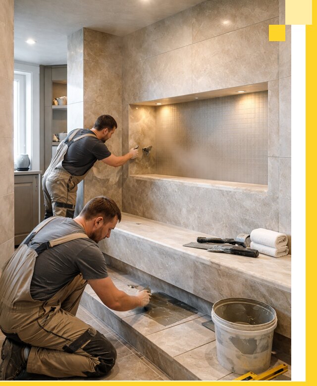 Профессиональное строительство хамама в квартире в Приморско-Ахтарске