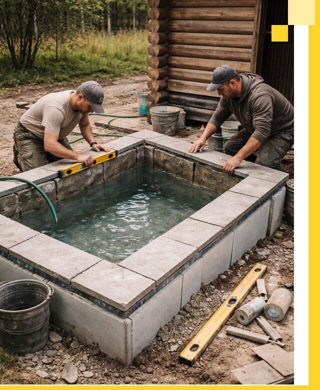 Изготовление и установка холодных купелей под ключ в Приморско-Ахтарске